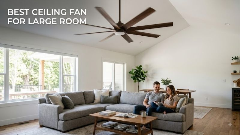 8 Best ceiling fans for large room: Top Rated Picks