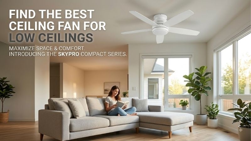 8 Best Ceiling Fans For Low Ceilings: Top Hugger Options