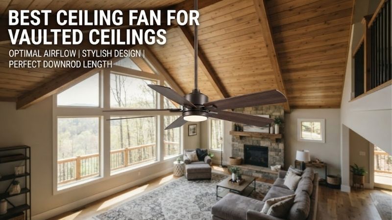8 Best Ceiling Fans For Vaulted Ceilings: Top High Units