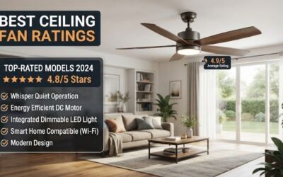 8 Best Ceiling Fan Ratings For Top Airflow & Style