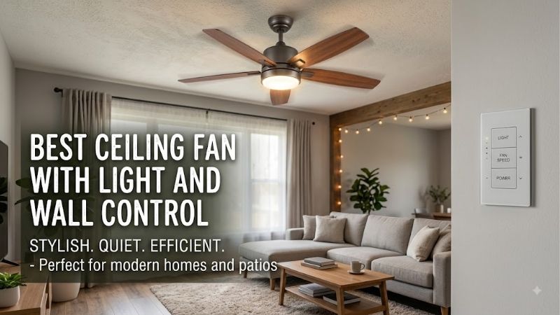 8 Best Ceiling Fans With Light and Wall Control: Top Picks