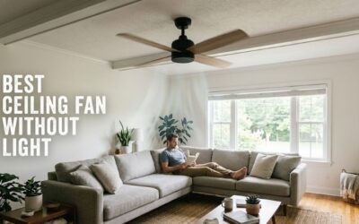 8 Best ceiling fan without lights: Modern Sleek Styles