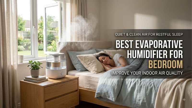 8 Best Evaporative Humidifiers for Bedroom: Top Quiet Units