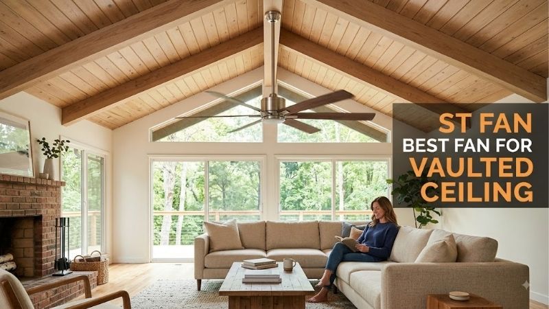8 Best Fans For Vaulted Ceiling: Top High Angle Units
