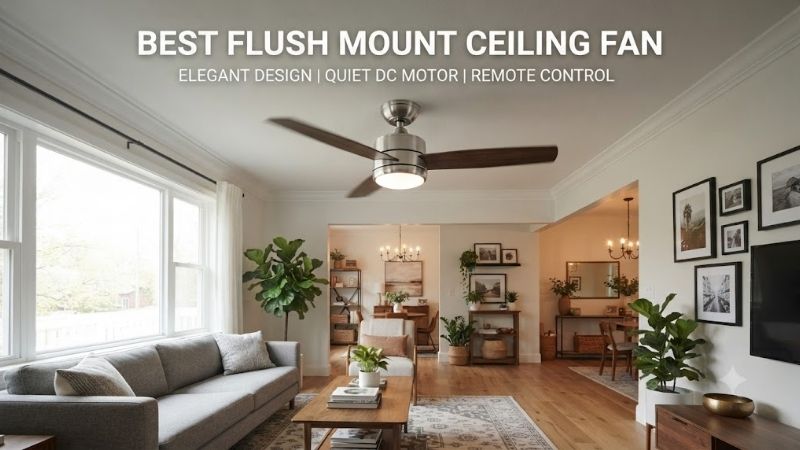 8 Best flush mount ceiling fans: Stylish low profile picks