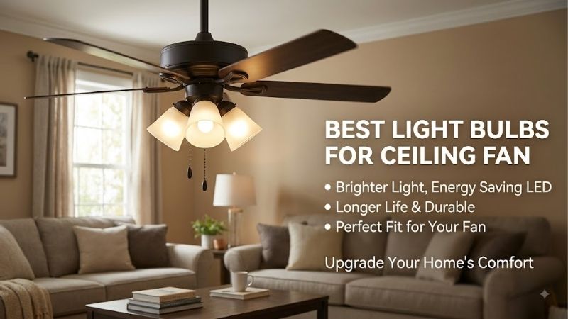 7 Best light bulbs for ceiling fan: Bright & durable picks