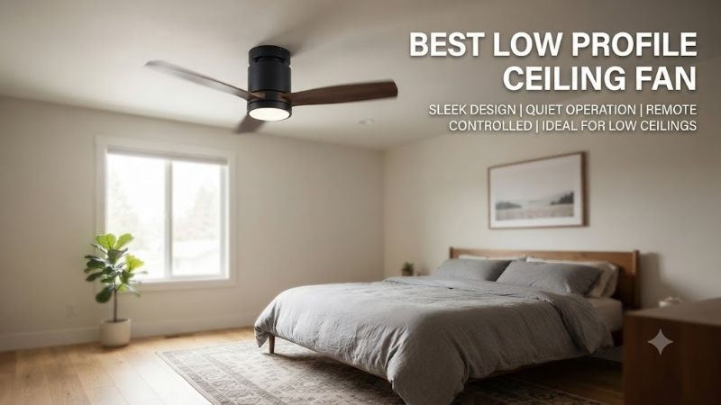 8 Best low profile ceiling fans: Flush mount air units