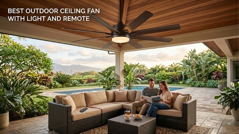 8 Best outdoor ceiling fans with light and remote: Guide
