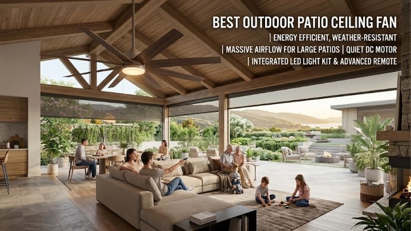 8 Best outdoor patio ceiling fans: Top Weatherproof Units