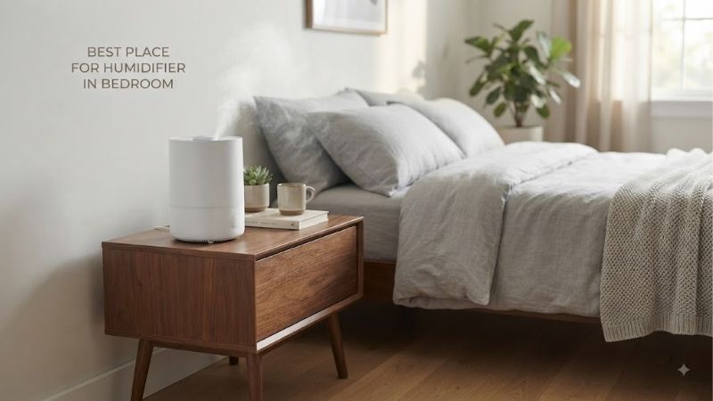8 Best places for humidifier in bedroom: Key setup guide