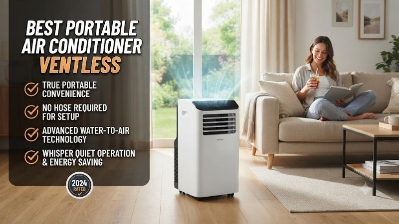 8 Best Portable Air Conditioner Ventlesses: Ductless Picks
