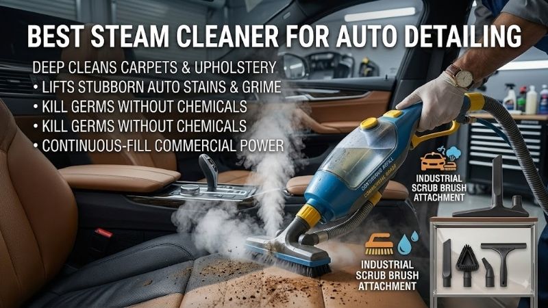 8 Best steam cleaners for auto detailing: Pro mobile tools