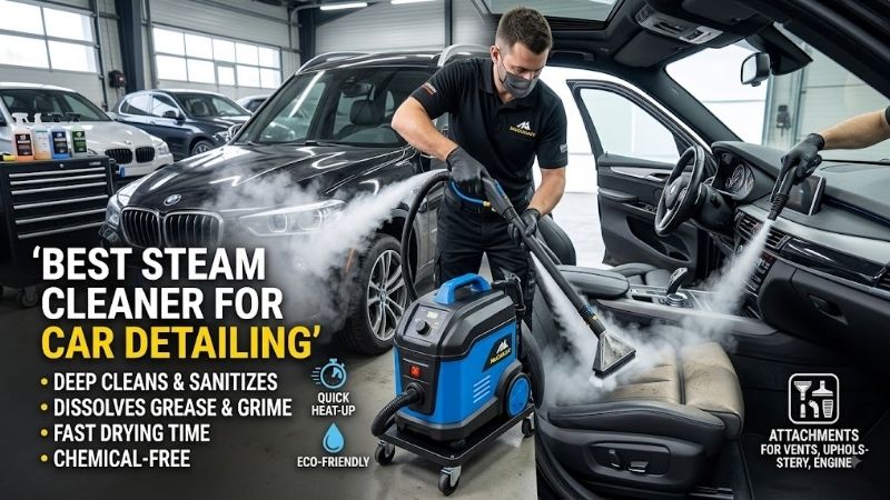 8 Best steam cleaners for car detailing: Top auto picks