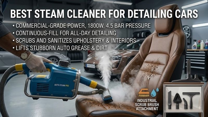 8 Best steam cleaners for detailing cars: Expert options