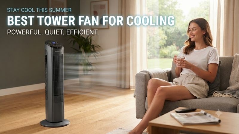 5 Best tower fans for cooling options tested in 2026