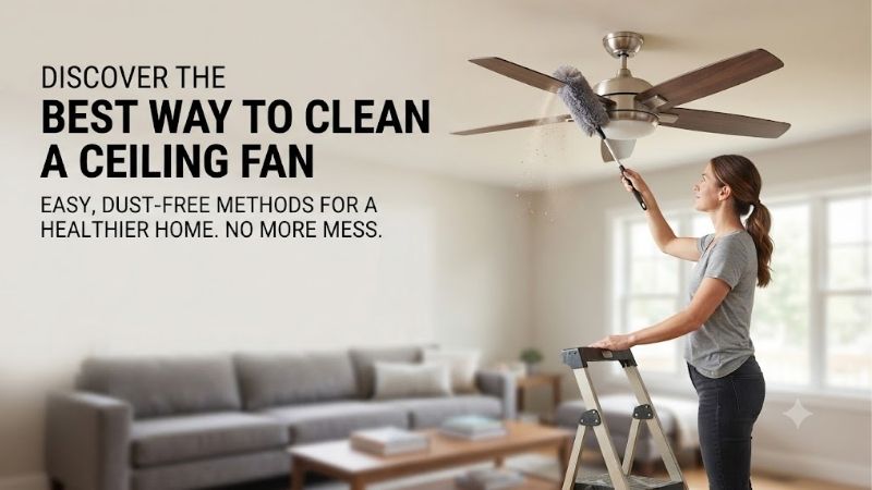 4 Best Ways To Clean A Ceiling Fan Without Mess 4 Best Ways To Clean A Ceiling Fan Without Mess