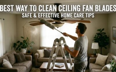 8 Best ways to clean ceiling fan blades: 5 easy steps today