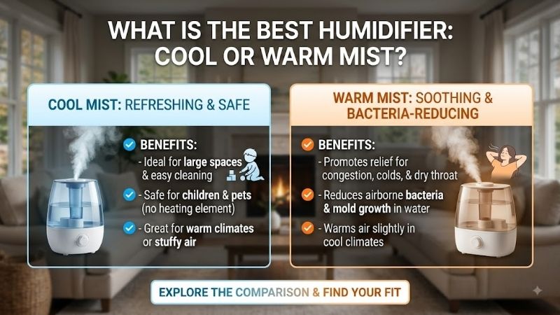What is the best humidifier cool or warm mist: Guide