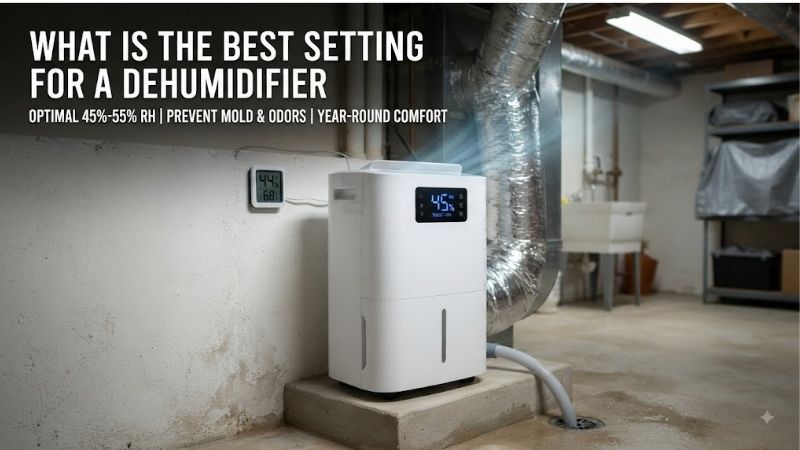 What is the best setting for a dehumidifier: Expert tips