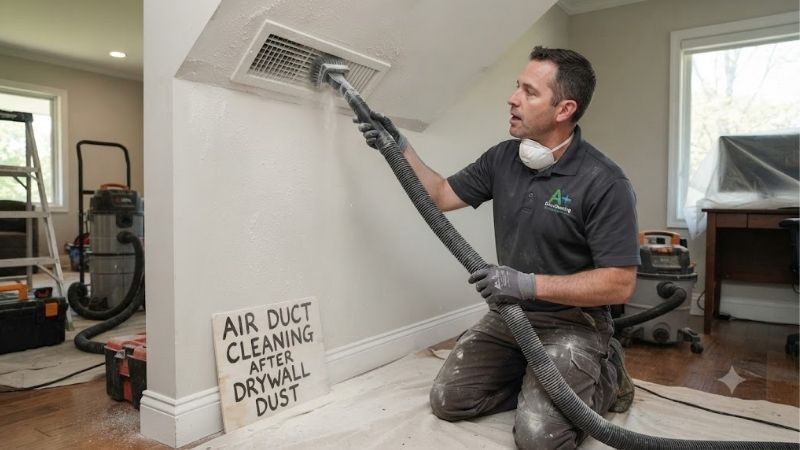 Air duct cleaning after drywall dust: Essential Home Tips