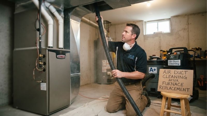 Air duct cleaning after furnace replacement: Essential guide