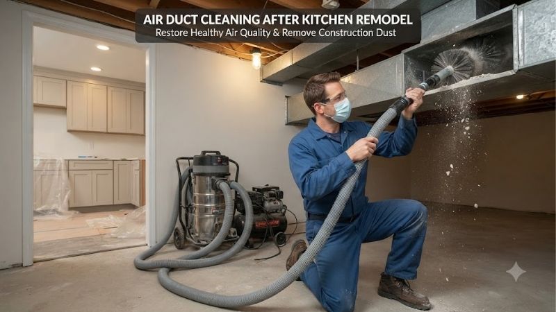 Air duct cleaning after kitchen remodel: Essential steps