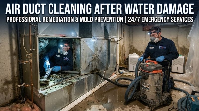 Air duct cleaning after water damage: Critical solutions