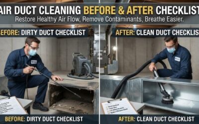 Air duct cleaning before and after checklist: Key steps