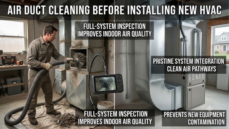 Air Duct Cleaning Before Installing New HVAC: Key Benefits