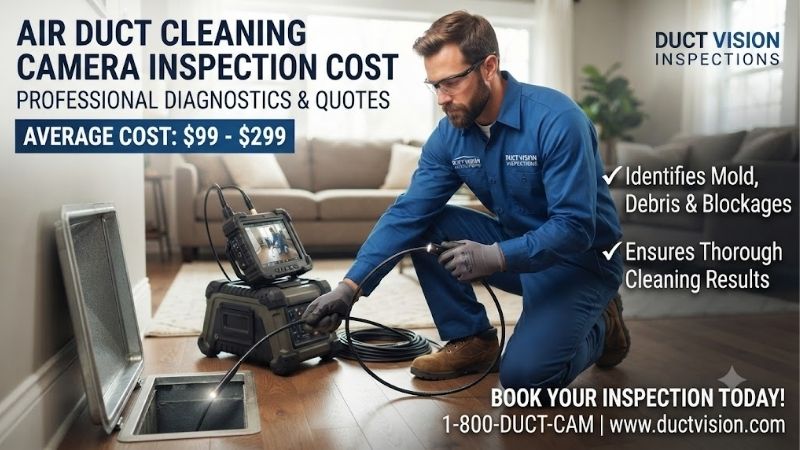 Air duct cleaning camera inspection cost: Price guide
