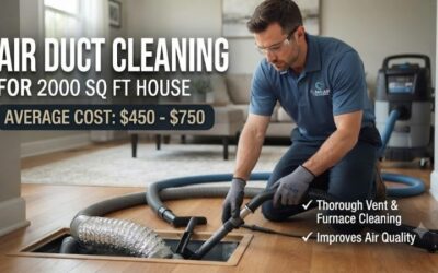 Air duct cleaning cost for 2000 sq ft house: Price guide