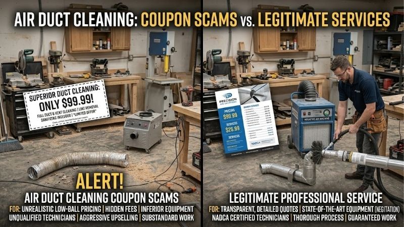 Air duct cleaning coupon scams: How to Spot Fake Services