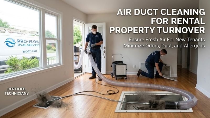 Air duct cleaning for rental property turnover guide