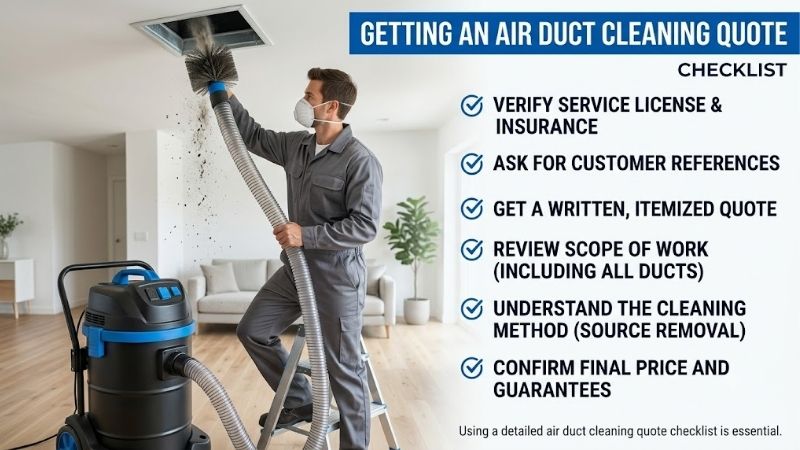 Air Duct Cleaning Quote Checklist: Smarter Hiring Steps