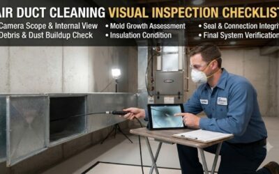 Air duct cleaning visual inspection checklist: Full guide
