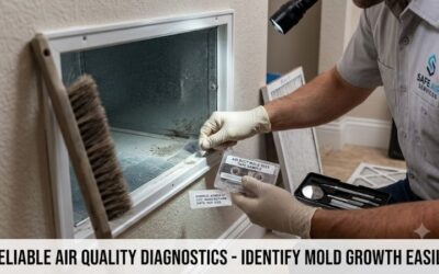 Air duct mold test tape sample: How To Check Your Home