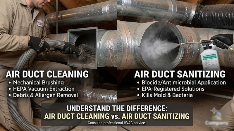Air duct sanitizing vs cleaning: Which service do you need? Air duct sanitizing vs cleaning: Which service do you need?