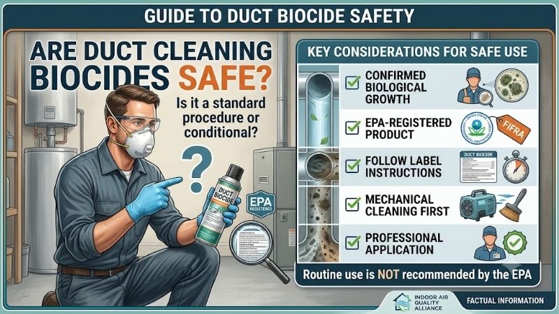 Are duct cleaning biocides safe: Expert safety guide Are duct cleaning biocides safe: Expert safety guide