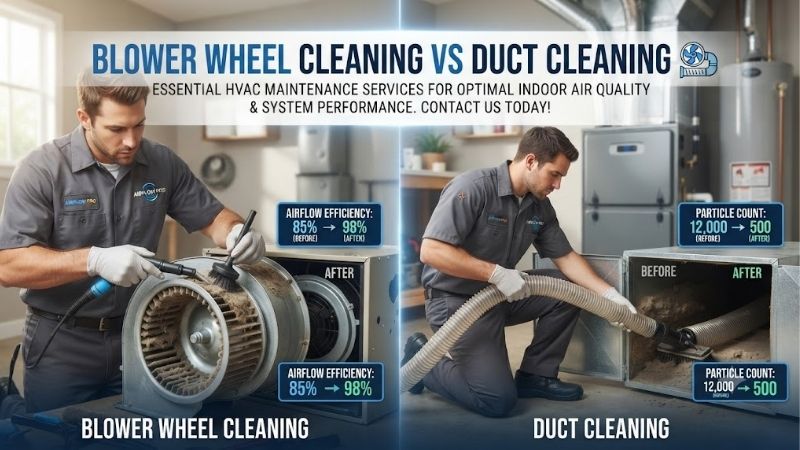 Blower Wheel Cleaning vs Duct Cleaning: HVAC Service Guide