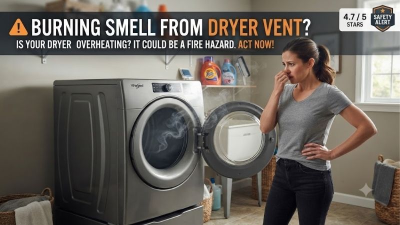 Burning Smell From Dryer Vent: Urgent Safety Action Steps