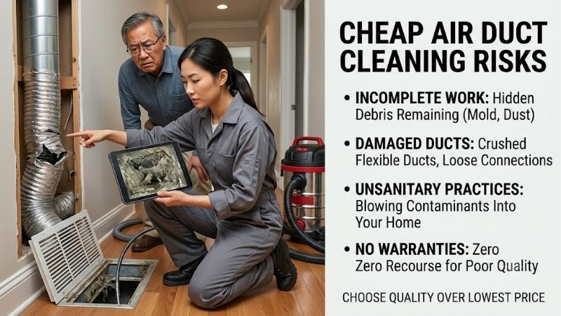 Cheap Air Duct Cleaning Risks: Avoid Costly HVAC Damage