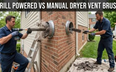 Drill powered vs manual dryer vent brush: Clean guide