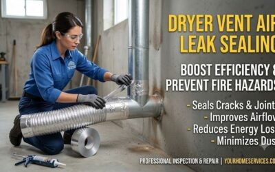 Dryer vent air leak sealing: Complete DIY repair tutorial