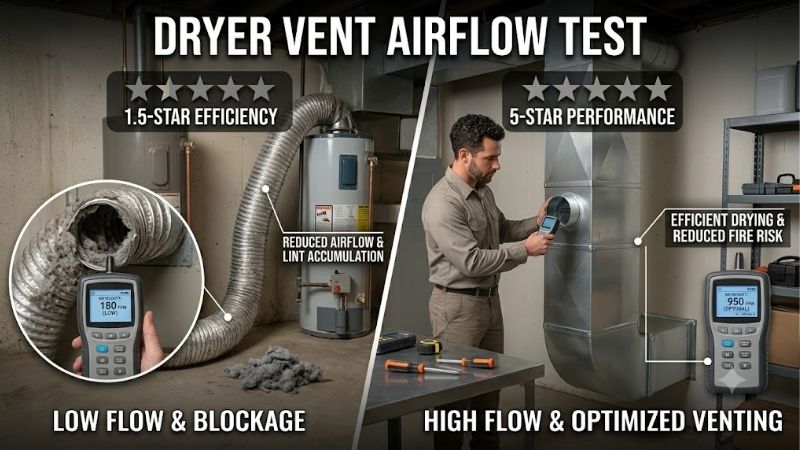 Dryer Vent Airflow Test: Simple Measurement Guidelines