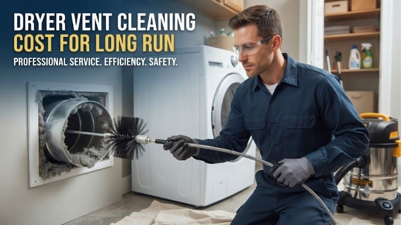 Dryer vent cleaning cost for long run: Pricing Guide