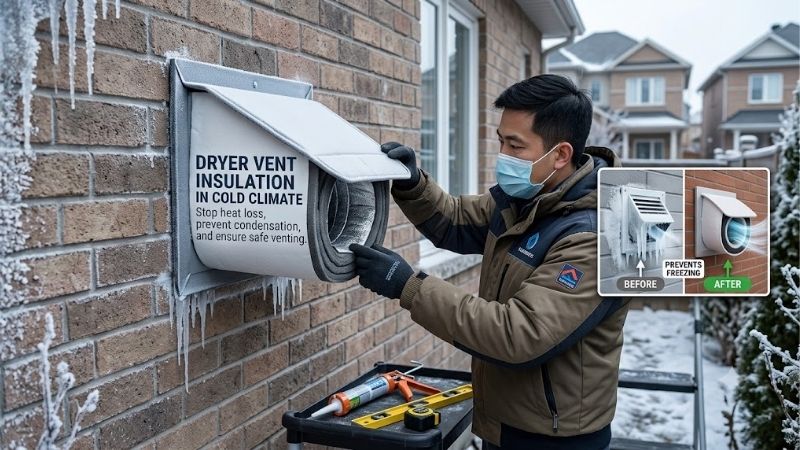 Dryer Vent Insulation in Cold Climate: Prevention & Tips