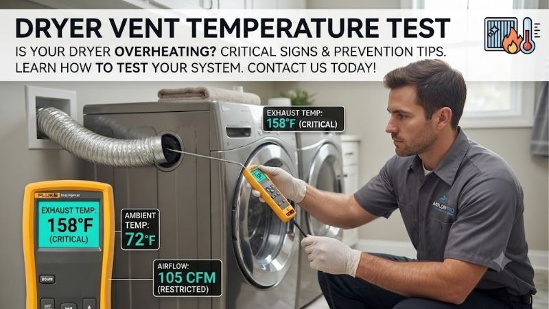 Dryer Vent Temperature Test: Measure Airflow Safety Today