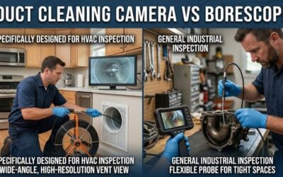 Duct cleaning camera vs borescope: Inspection tools guide