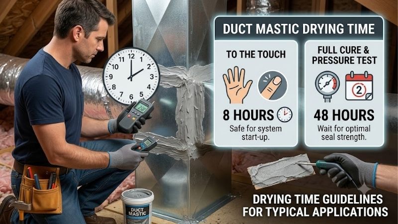 Duct Mastic Drying Time: Complete Curing Guide for HVAC