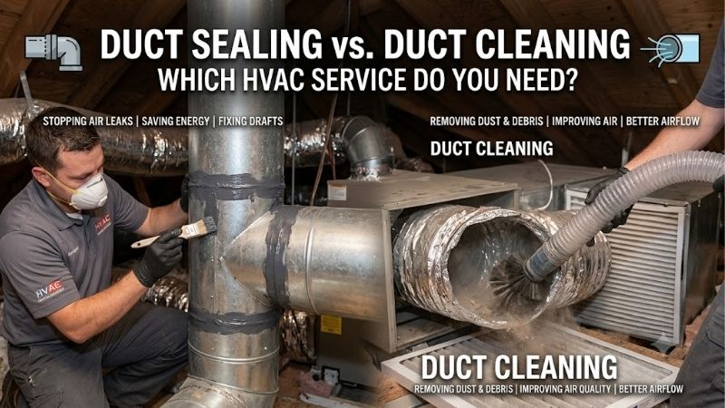 Duct sealing vs duct cleaning: What Is The Difference Now